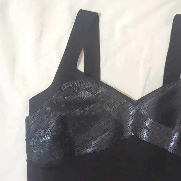 Express Sleeveless Bodycon Mini Dress, Color Black Size S/P - Picture 3 of 13